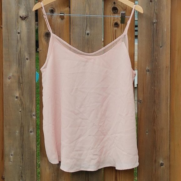 LOVELY SOFT Pink Tank Top Camisole DEVOTED Luxury Apparel Size Large - Picture 1 of 4